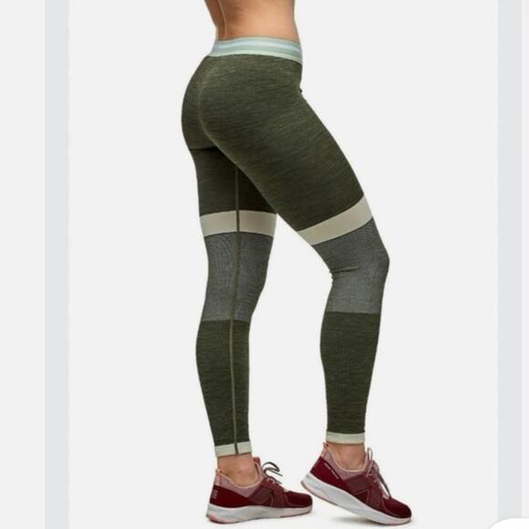 Kari Traa Sundve Tight Leggings Athletic Green Colorblock Size XS / Small - Picture 4 of 9